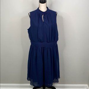 Azalea Women’s blue keyhole sleeveless dress Size 2X
